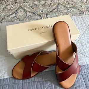 Cynthia Rowley Women's Cognac Sandals